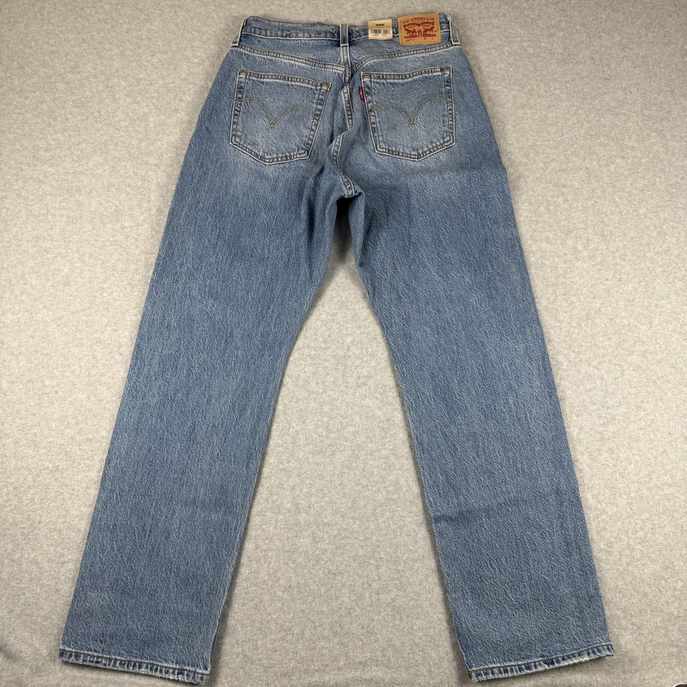 Levi's Women's 501 Curve Straight Leg Stretch Jeans Light Wash 29x30 Button Fly - Picture 5 of 6